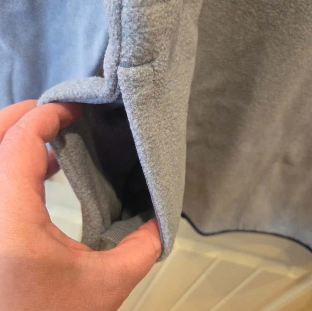 Men’s Polar Fleece High Neck 1/2 Zip Sweatshirt Blue Size Large Outdoor Ranch - Picture 5 of 10